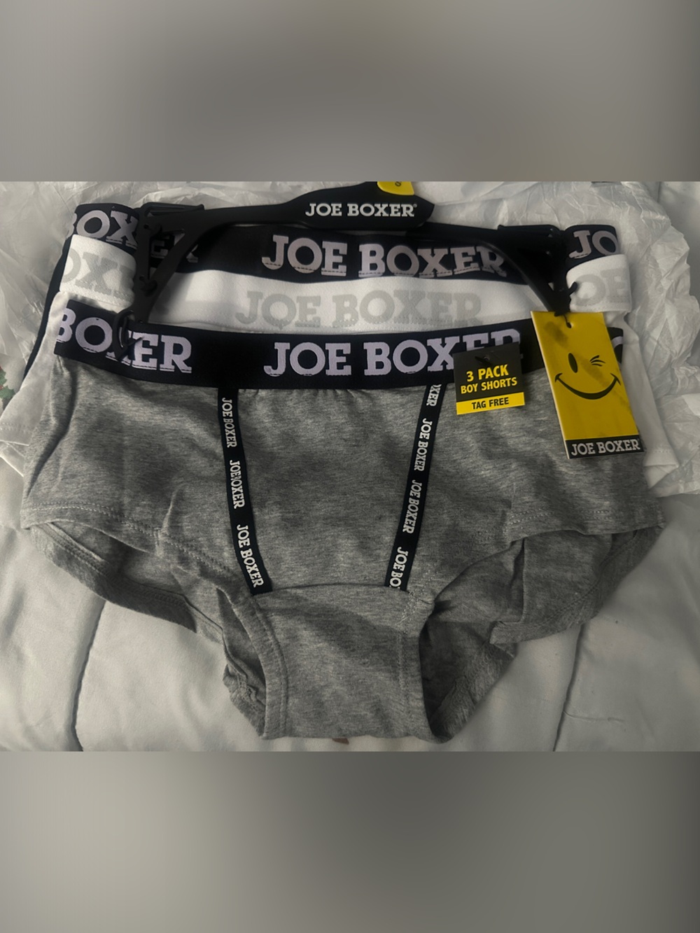 Joe Boxer Gray, White and Black Men's 3-Pack Briefs